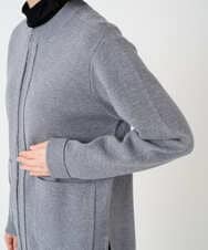 PHSCE70190 GEORGES RECH(小さいサイズ)(メゾン ドゥ サンク) [アンサンブル対応] ミラノリブジップアップニットカーディガン グレー