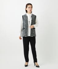 PHSEE16290 GEORGES RECH(小さいサイズ)(メゾン ドゥ サンク) ファンシーツイードAラインジレ ベージュ