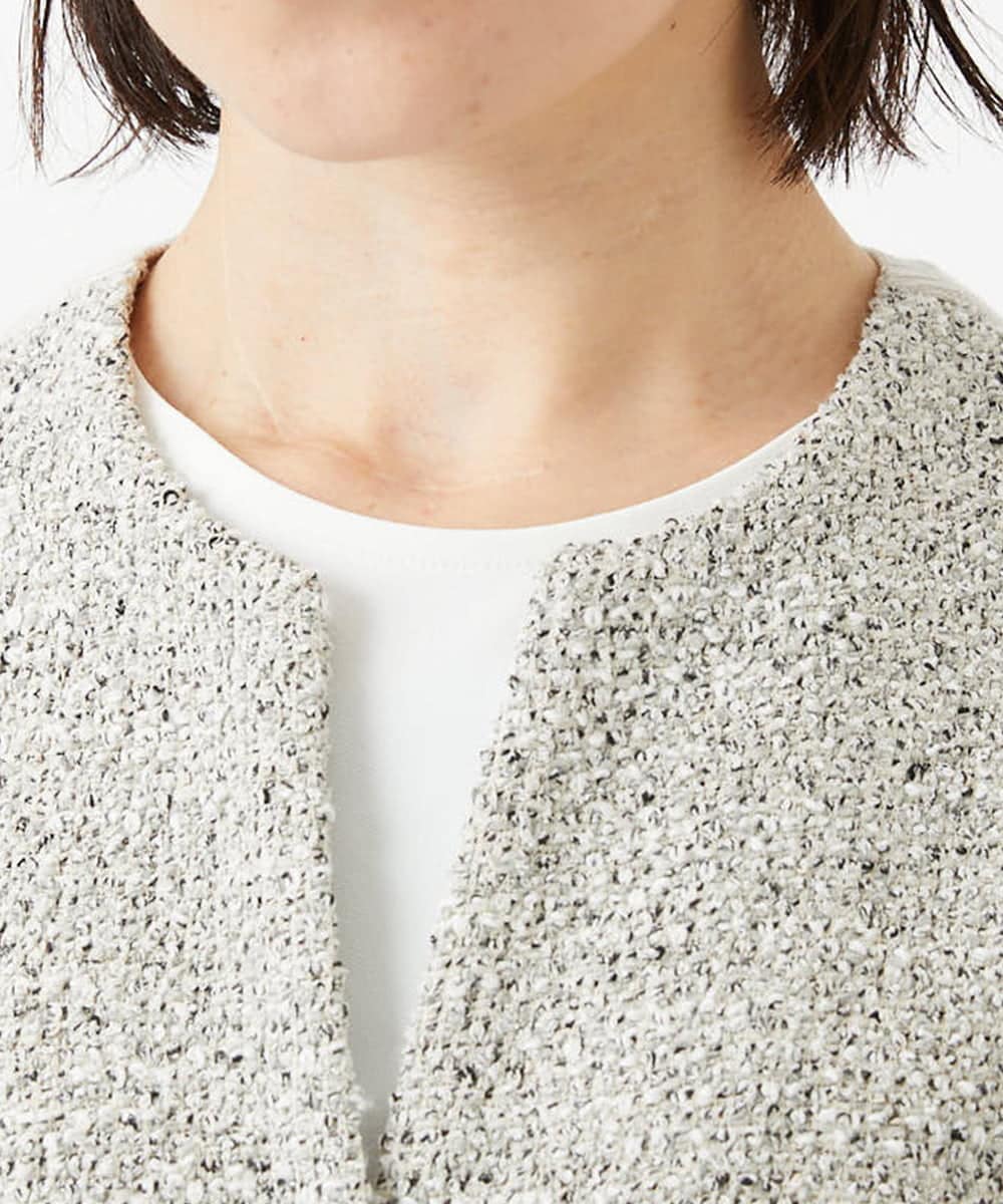 PHSEE16290 GEORGES RECH(小さいサイズ)(メゾン ドゥ サンク) ファンシーツイードベスト ベージュ