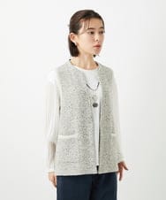 PHSEE16290 GEORGES RECH(小さいサイズ)(メゾン ドゥ サンク) ファンシーツイードAラインジレ ベージュ