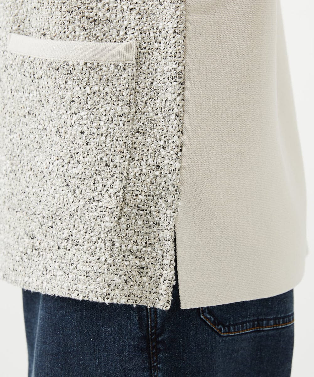 PHSEE16290 GEORGES RECH(小さいサイズ)(メゾン ドゥ サンク) ファンシーツイードベスト ベージュ