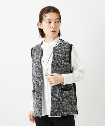 PHSEE16290 GEORGES RECH(小さいサイズ) ファンシーツイードベスト