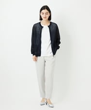 PHSEE28290 GEORGES RECH(小さいサイズ)(メゾン ドゥ サンク) ブークレメッシュニットブルゾン ネイビー