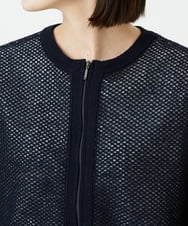PHSEE28290 GEORGES RECH(小さいサイズ)(メゾン ドゥ サンク) ブークレメッシュニットブルゾン ネイビー