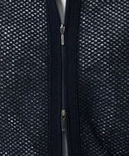 PHSEE28290 GEORGES RECH(小さいサイズ)(メゾン ドゥ サンク) ブークレメッシュニットブルゾン ネイビー