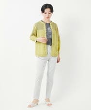 PHSGA05330 GEORGES RECH(小さいサイズ)(メゾン ドゥ サンク) ソフトローン透かし編カーディガン ホワイト