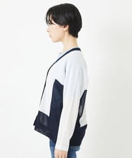 PHSGA21230 GEORGES RECH(小さいサイズ)(メゾン ドゥ サンク) ドルマンスリーブシアーニットカーディガン ホワイト