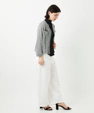 PHSGD36290 GEORGES RECH(小さいサイズ)(メゾン ドゥ サンク) カラーミックスヤーンショートカーディガン グリーン