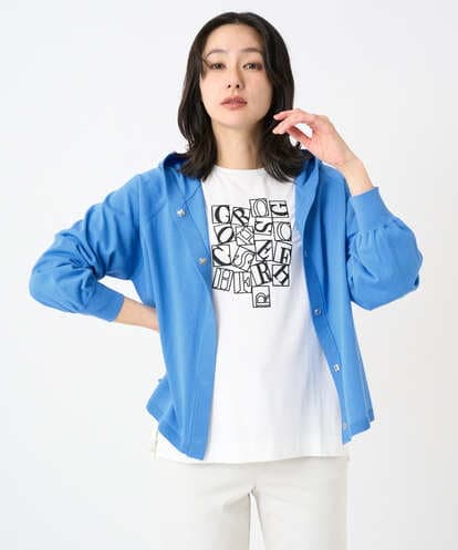 PHSGE43270  [アンサンブル対応]ニットフードカーディガン