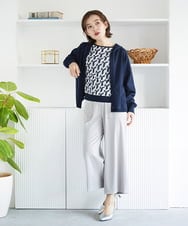 PHSGE43270 GEORGES RECH(小さいサイズ)(メゾン ドゥ サンク) [アンサンブル対応]ニットフードカーディガン ブルー