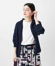 PHSGE43270 GEORGES RECH(小さいサイズ)(メゾン ドゥ サンク) [アンサンブル対応]ニットフードカーディガン ブルー