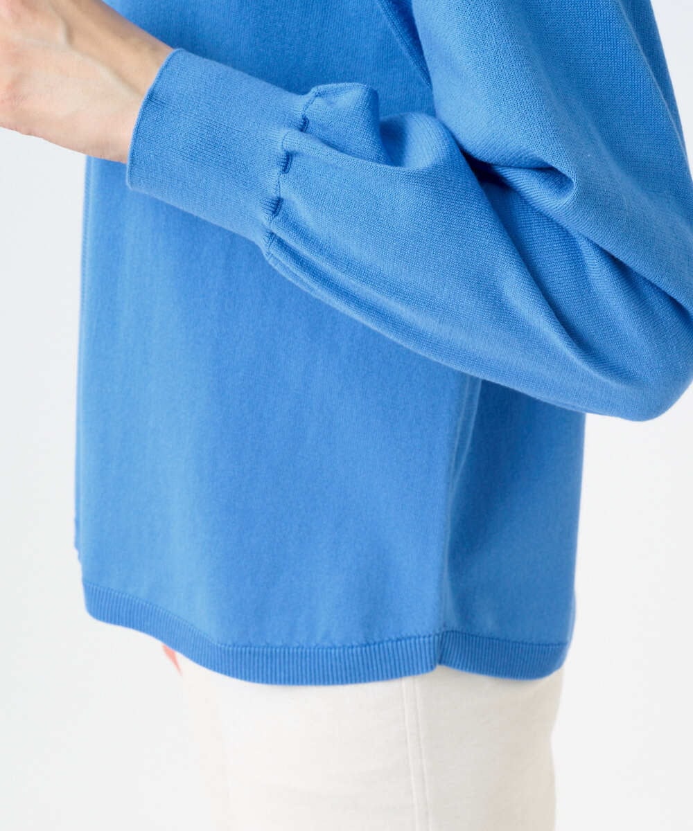 PHSGE43270 GEORGES RECH(小さいサイズ)(メゾン ドゥ サンク) [アンサンブル対応]ニットフードカーディガン ブルー