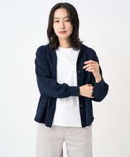 PHSGE43270 GEORGES RECH(小さいサイズ)(メゾン ドゥ サンク) [アンサンブル対応]ニットフードカーディガン ネイビー