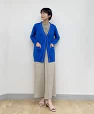 PHSGQ03290 GEORGES RECH(小さいサイズ)(メゾン ドゥ サンク) 【洗える/セットアップ】リネンコットンカーディガン ホワイト