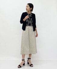 PHSGQ63230 GEORGES RECH(小さいサイズ)(メゾン ドゥ サンク) 透かし編みショートカーディガン イエロー