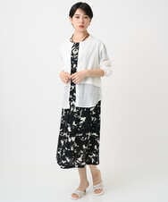 PHSHB03290 GEORGES RECH(小さいサイズ)(メゾン ドゥ サンク) シアーコットンニットカーディガン ブラック