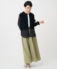 PHSHB03290 GEORGES RECH(小さいサイズ)(メゾン ドゥ サンク) シアーコットンニットカーディガン ブラック