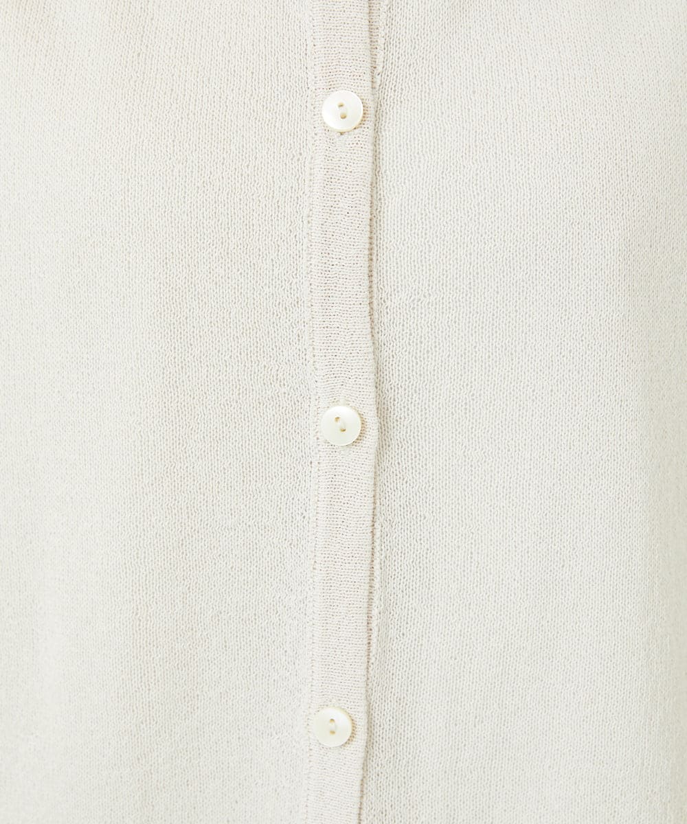 PHSHB07250 GEORGES RECH(小さいサイズ)(メゾン ドゥ サンク) ペーパーヤーンドルマンスリーブカーディガン アイボリー