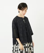 PHSHB07250 GEORGES RECH(小さいサイズ)(メゾン ドゥ サンク) ペーパーヤーンドルマンスリーブカーディガン アイボリー