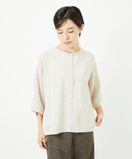PHSHB07250 GEORGES RECH(小さいサイズ)(メゾン ドゥ サンク) ペーパーヤーンドルマンスリーブカーディガン アイボリー