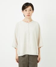 PHSHB07250 GEORGES RECH(小さいサイズ)(メゾン ドゥ サンク) ペーパーヤーンドルマンスリーブカーディガン アイボリー