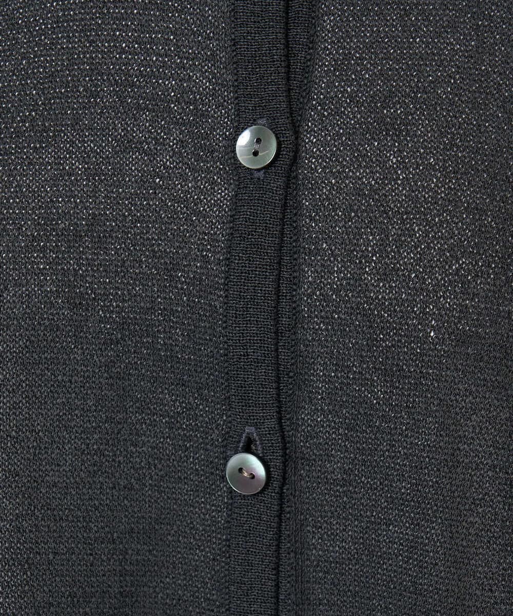 PHSHB07250 GEORGES RECH(小さいサイズ)(メゾン ドゥ サンク) ペーパーヤーンドルマンスリーブカーディガン ブラック