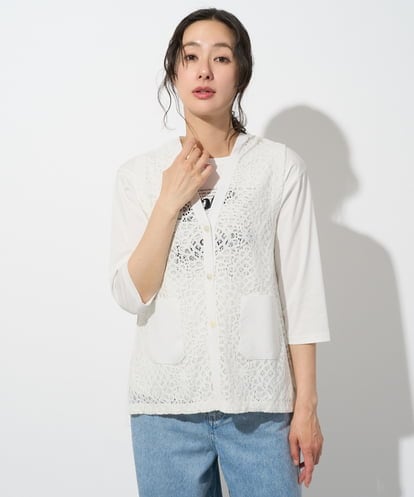 PHSHD42330 GEORGES RECH(小さいサイズ) [セットアップ対応]ラッセルレースチュニックベスト