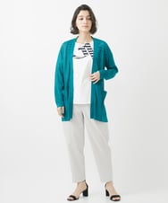PHSHW02250 GEORGES RECH(小さいサイズ)(メゾン ドゥ サンク) コットンナイロンロングカーディガン グリーン