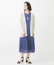 PHSHW02250 GEORGES RECH(小さいサイズ)(メゾン ドゥ サンク) コットンナイロンロングカーディガン グリーン