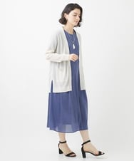 PHSHW02250 GEORGES RECH(小さいサイズ)(メゾン ドゥ サンク) コットンナイロンロングカーディガン グリーン