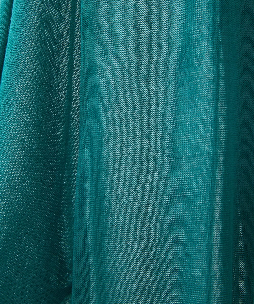 PHSHW02250 GEORGES RECH(小さいサイズ)(メゾン ドゥ サンク) コットンナイロンロングカーディガン グリーン