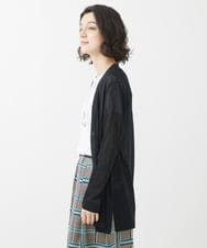 PHSHW02250 GEORGES RECH(小さいサイズ)(メゾン ドゥ サンク) コットンナイロンロングカーディガン グリーン