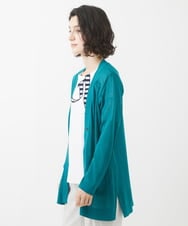 PHSHW02250 GEORGES RECH(小さいサイズ)(メゾン ドゥ サンク) コットンナイロンロングカーディガン グリーン