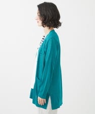 PHSHW02250 GEORGES RECH(小さいサイズ)(メゾン ドゥ サンク) コットンナイロンロングカーディガン グリーン