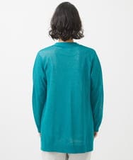 PHSHW02250 GEORGES RECH(小さいサイズ)(メゾン ドゥ サンク) コットンナイロンロングカーディガン グリーン