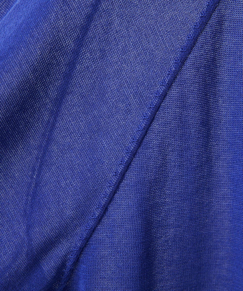 PHSJB28250 GEORGES RECH(小さいサイズ)(メゾン ドゥ サンク) アイレットシアーニットカーディガン ライトグレー