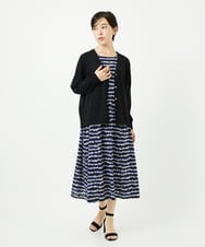 PHSJB28250 GEORGES RECH(小さいサイズ)(メゾン ドゥ サンク) アイレットシアーニットカーディガン ライトグレー