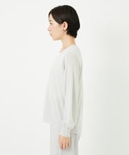 PHSJB28250 GEORGES RECH(小さいサイズ)(メゾン ドゥ サンク) アイレットシアーニットカーディガン ライトグレー