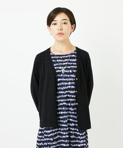 PHSJB28250 GEORGES RECH(小さいサイズ) アイレットシアーニットカーディガン