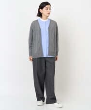 PHSJB51290 GEORGES RECH(小さいサイズ)(メゾン ドゥ サンク) リラックスカーディガン グレー
