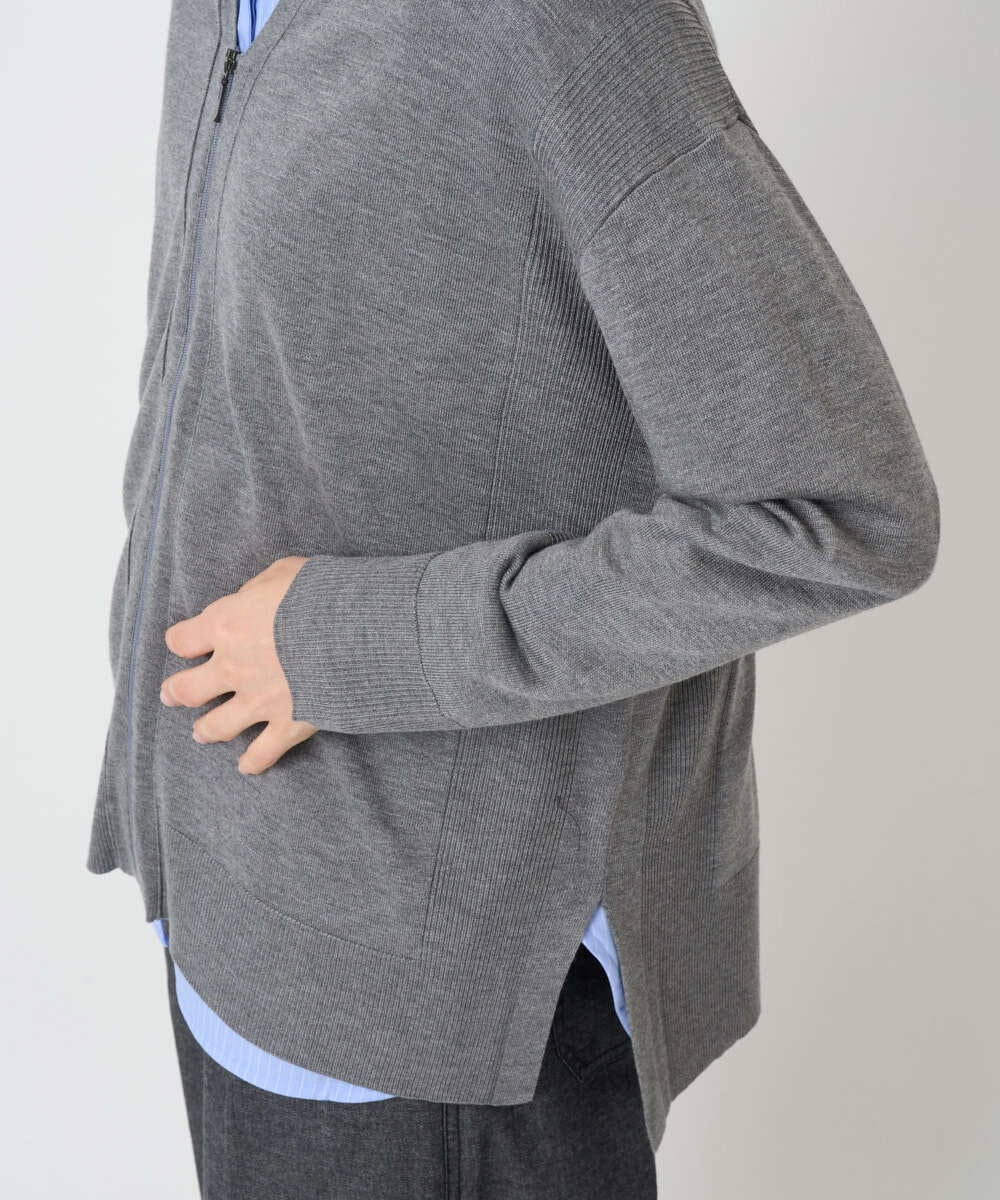PHSJB51290 GEORGES RECH(小さいサイズ)(メゾン ドゥ サンク) リラックスカーディガン グレー