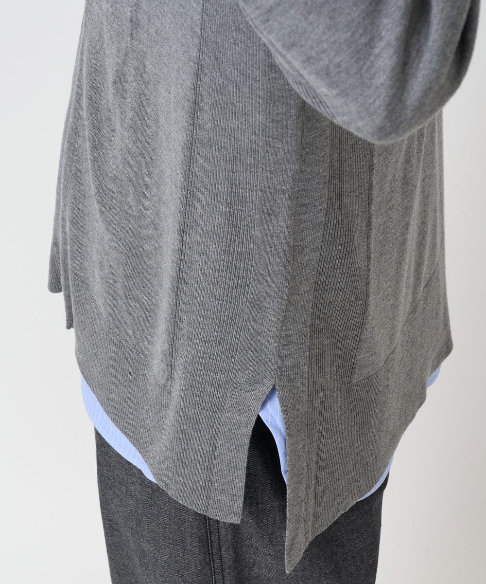 PHSJB51290 GEORGES RECH(小さいサイズ)(メゾン ドゥ サンク) リラックスカーディガン グレー