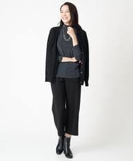 PHSJS42250 GEORGES RECH(小さいサイズ)(メゾン ドゥ サンク) [日本製]ホールガーメント天竺ニットカーディガン ブルー