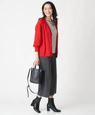 PHSJS42250 GEORGES RECH(小さいサイズ)(メゾン ドゥ サンク) [日本製]ホールガーメント天竺ニットカーディガン ブルー