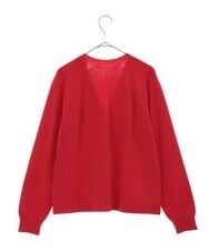 PHSJS42250 GEORGES RECH(小さいサイズ)(メゾン ドゥ サンク) [日本製]ホールガーメント天竺ニットカーディガン ブルー