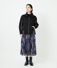 PHTAD01290 GEORGES RECH(小さいサイズ)(メゾン ドゥ サンク) スタンドカラーダンボールブルゾン ブラック