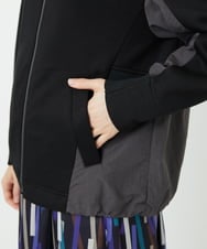 PHTAD01290 GEORGES RECH(小さいサイズ)(メゾン ドゥ サンク) スタンドカラーダンボールブルゾン ブラック