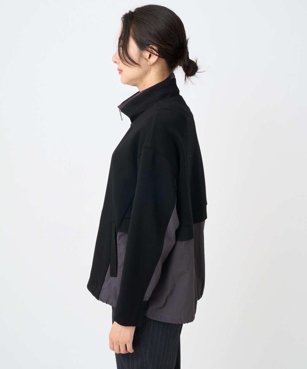 PHTAD01330 GEORGES RECH(小さいサイズ)(メゾン ドゥ サンク) スタンドカラーダンボールブルゾン ブラック