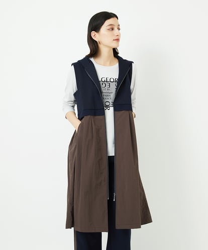PHTAD02390 GEORGES RECH(小さいサイズ) ダンボールタフタドッキングロングジレ