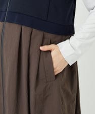PHTAD02390 GEORGES RECH(小さいサイズ)(メゾン ドゥ サンク) ダンボールタフタドッキングロングジレ ネイビー